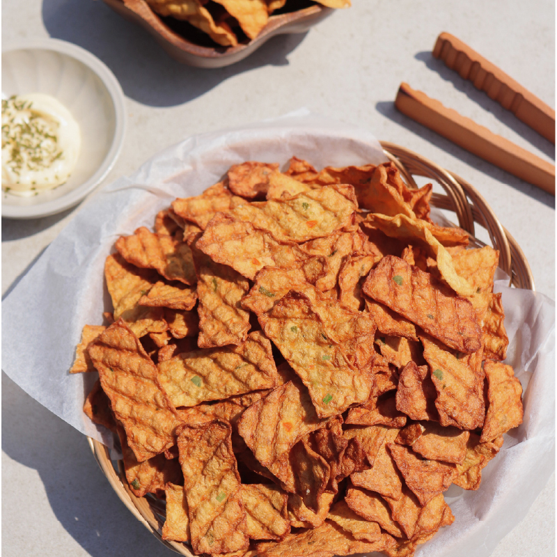 釜山（プサン）魚肉チップス（揚げ魚肉スナック） イメージ