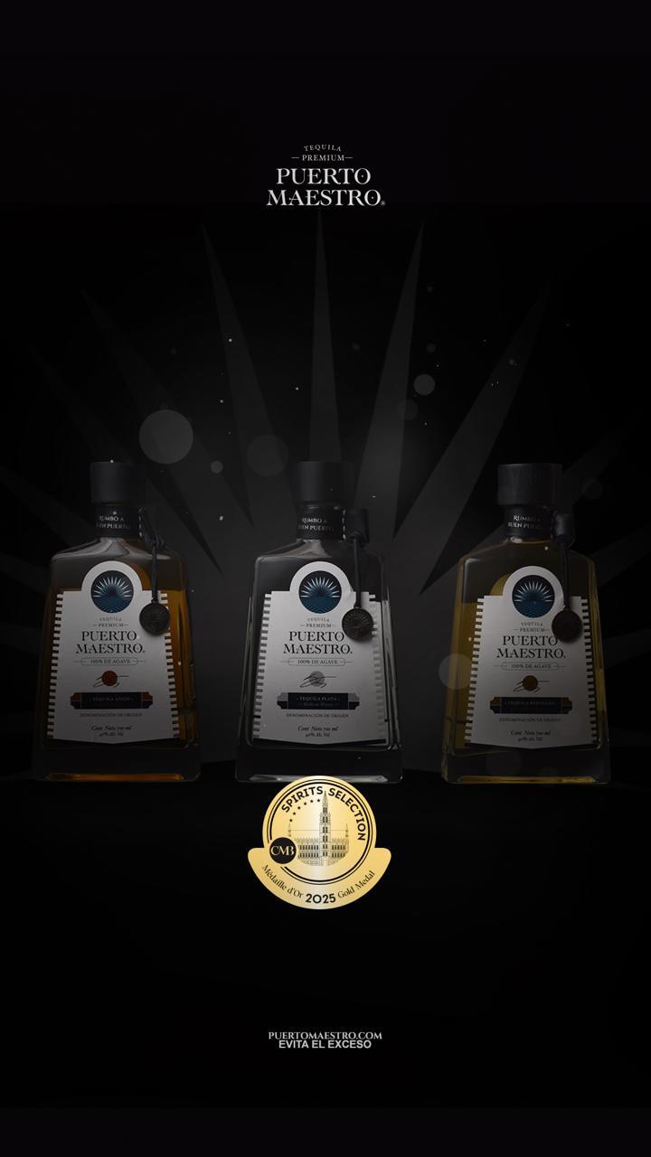 テキーラ「プエルト・マエストロ」100%アガベ　レポサド　700ml　アルコール分40%（Alc. Vol.） イメージ