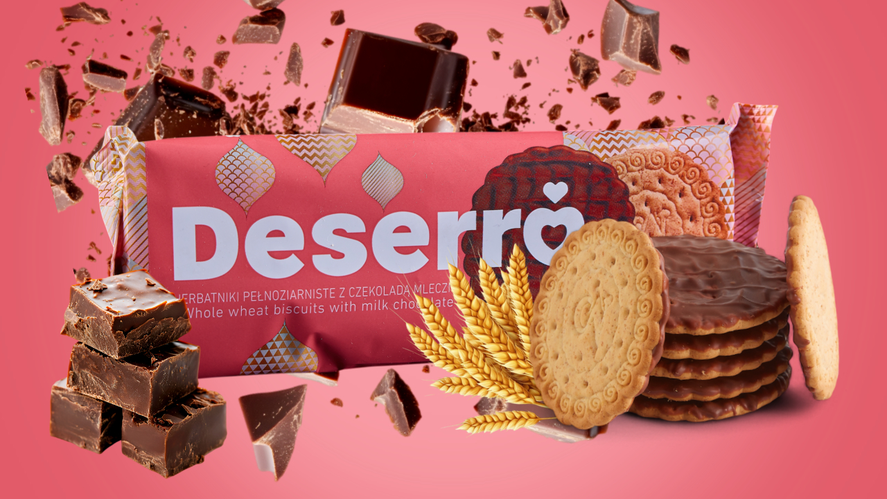 Deserro biscuits with milk chocolate Image