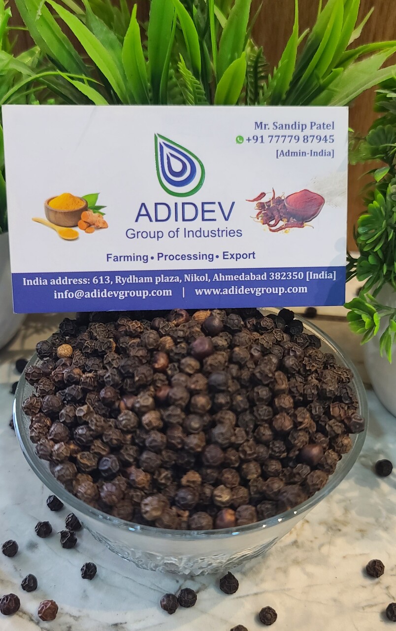 Organic Black Pepper (Piper nigrum) – Premium Indian Origin Image