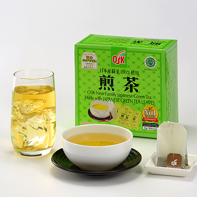 OSK NEW FAMILY JAPANESE GREEN TEA 2G X 50P X 12PCS Image