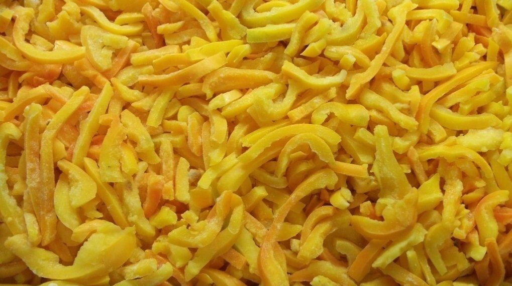 Frozen ( IQF ) vegetables - Red & green Peppers  Image