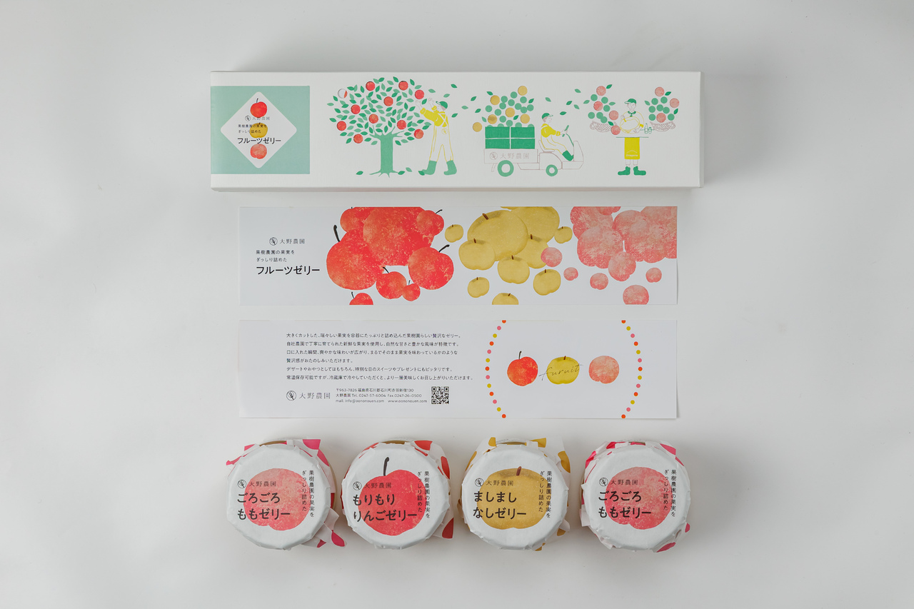 フルーツゼリー（ごろごろももゼリー、ましましなしゼリー、もりもりりんごゼリー） イメージ