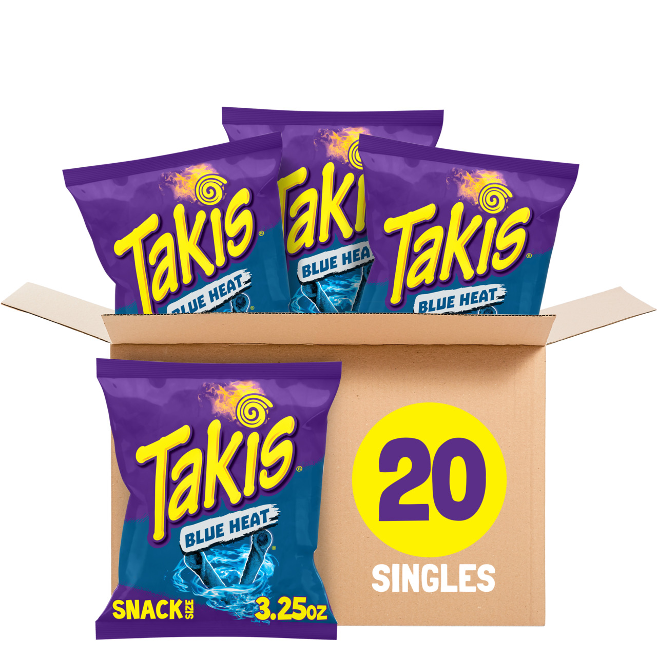 Takis Blue Heat rolled tortilla chips Image