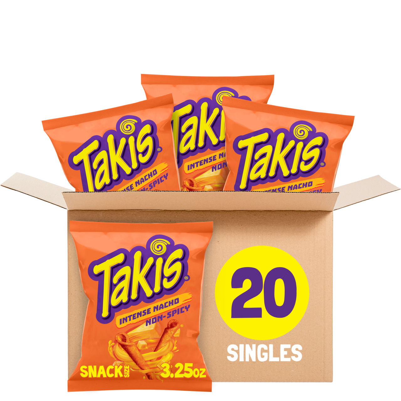 Takis Intense Nacho rolled tortilla chips Image