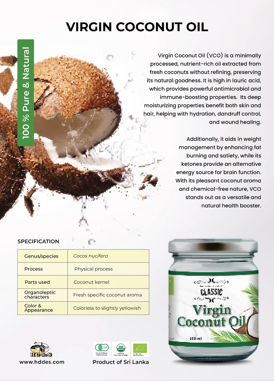 Virgin Coconut Oil and VCO infusion with diiferent natural flavours Image