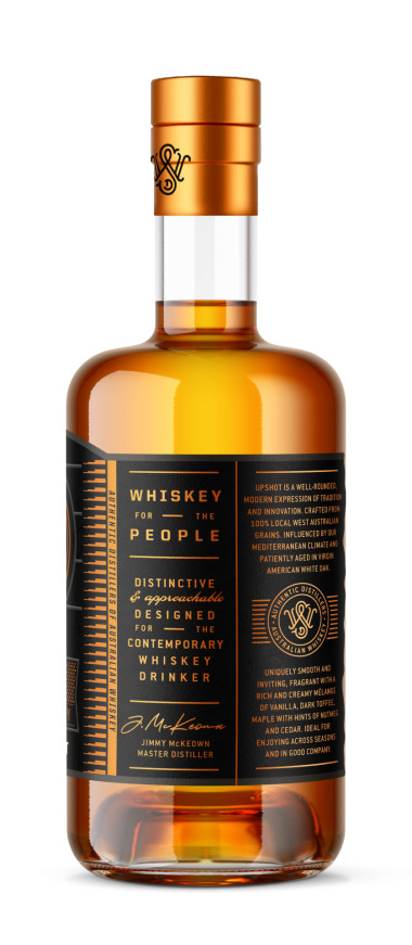 Whipper Snapper Distillery - Upshot Australian Corn Whiskey 43% ABV Image