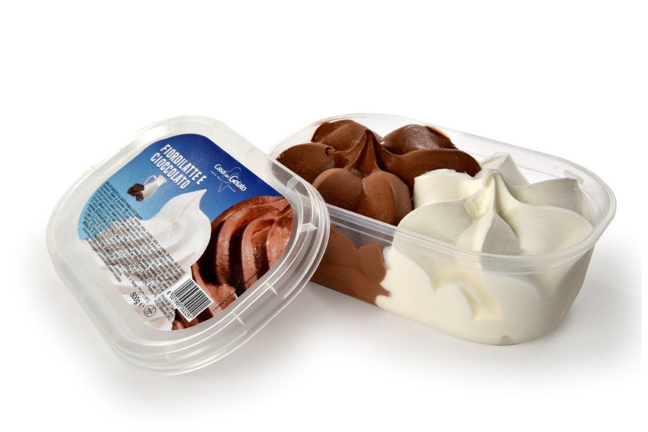 Gelato in plastic tub Image