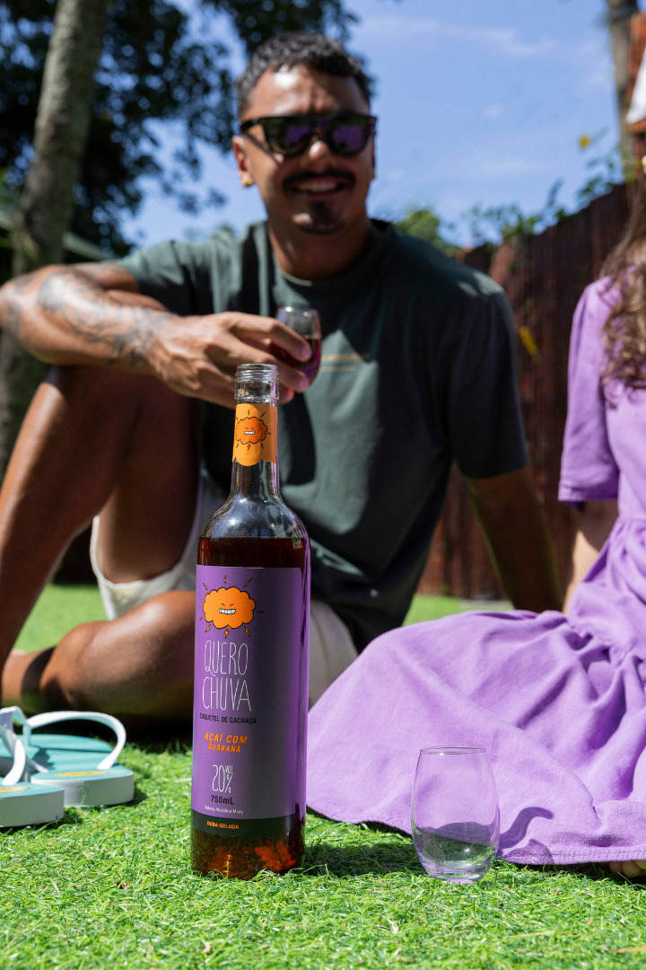 Quero Chuva Flavored Cachaça Liqueur - Assorted Series (Banana, Açaíberry, Coconut, Honey, Lime and Cinnamon) Image