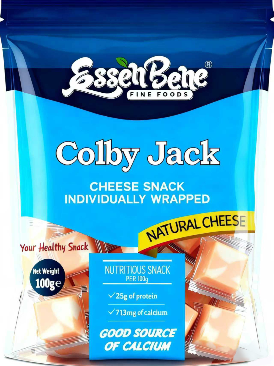Cheddar Cheese Snack, White Cheddar Cheese Snack, Colby Jack Cheese Snack Image
