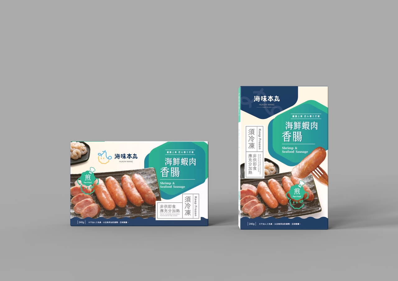 エビとシーフードのソーセージ イメージ