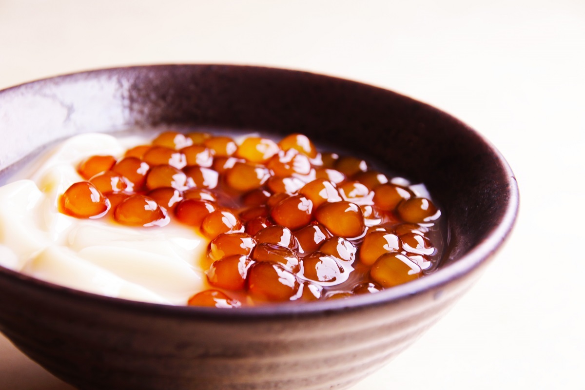 化学添加物不使用・即食タピオカパール（王道の黒糖味） イメージ