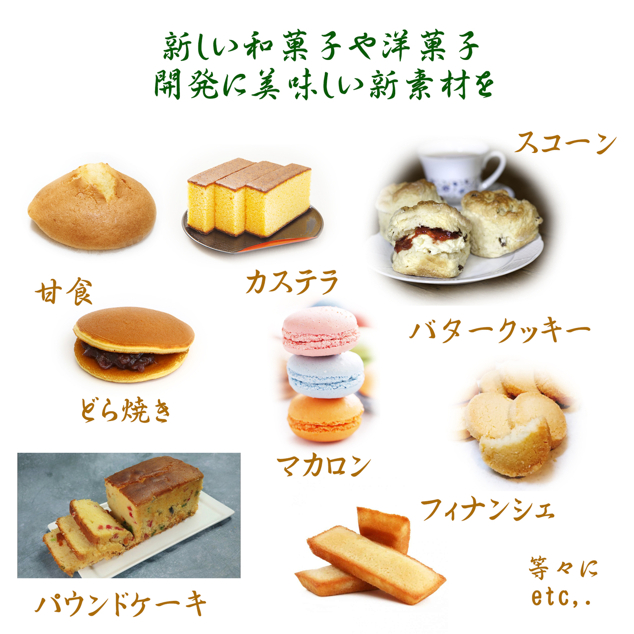 和洋菓子用紅茶・日本茶本格シーズニング調味料 イメージ