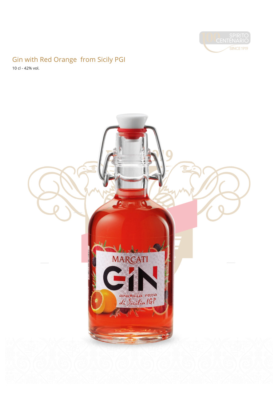 GIN WITH RED ORANCE DI SICILA PGI Image
