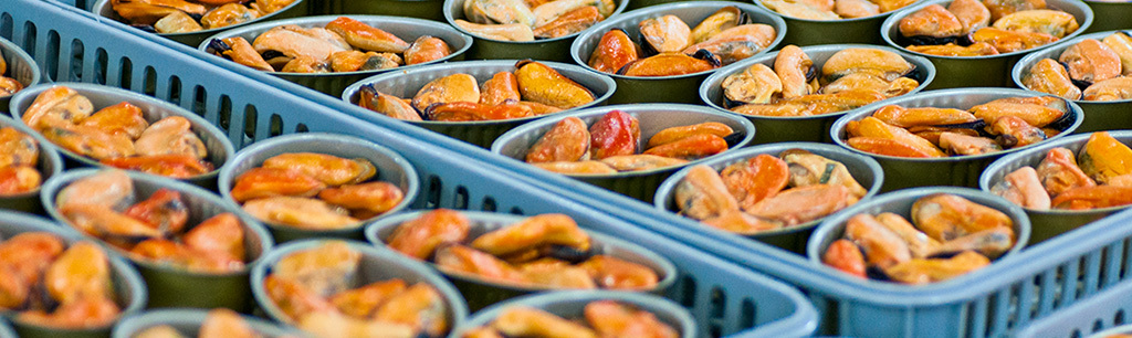 Mussels in pickled sauce with olive oil Image