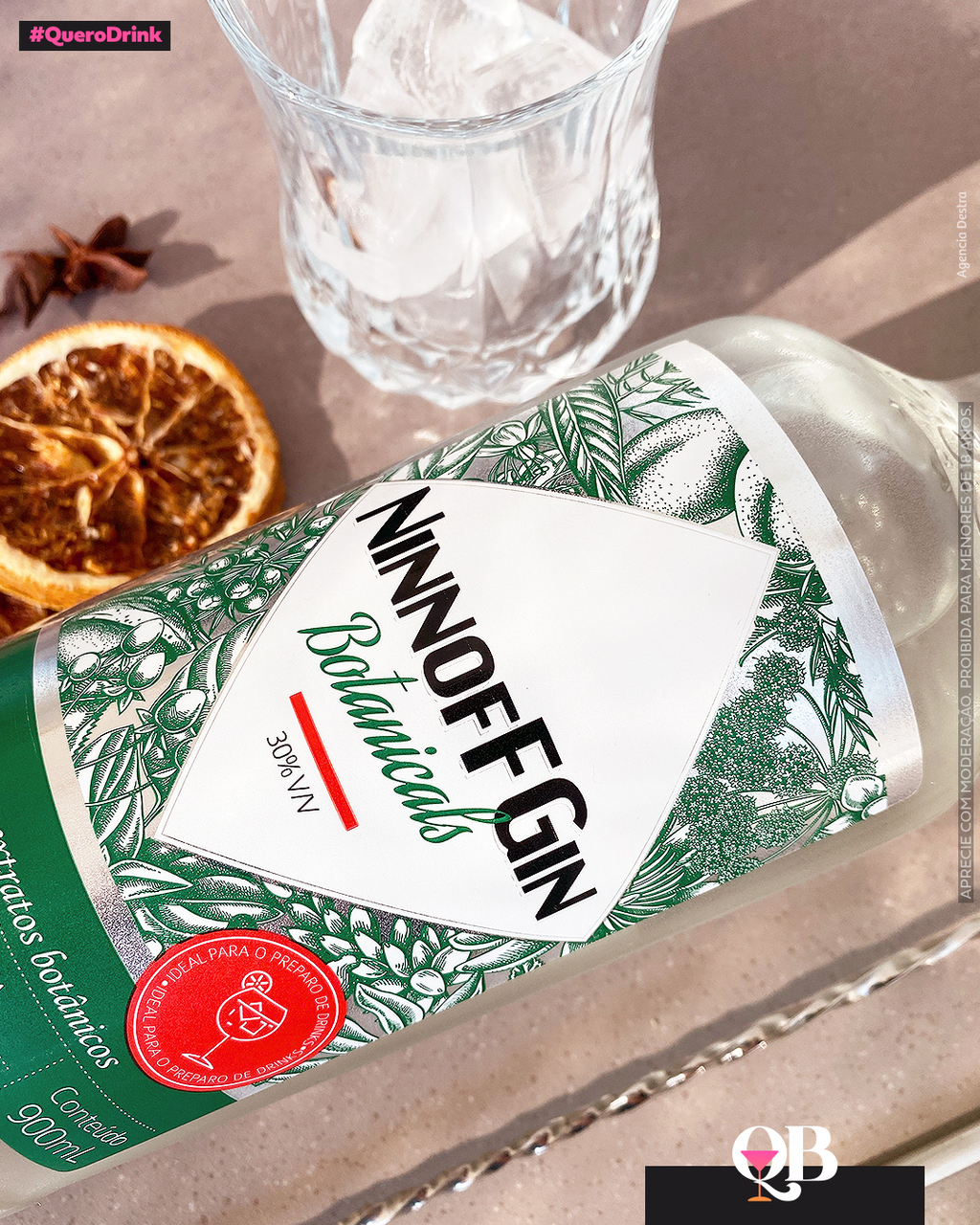 NINNOFFGIN Dry Gin, Gin Appetizer, Gin-Based Drinks, Ready to Drink (RTD) Ice Cocktail with Gin, Tonic Water and Fruits (Carbonated) イメージ