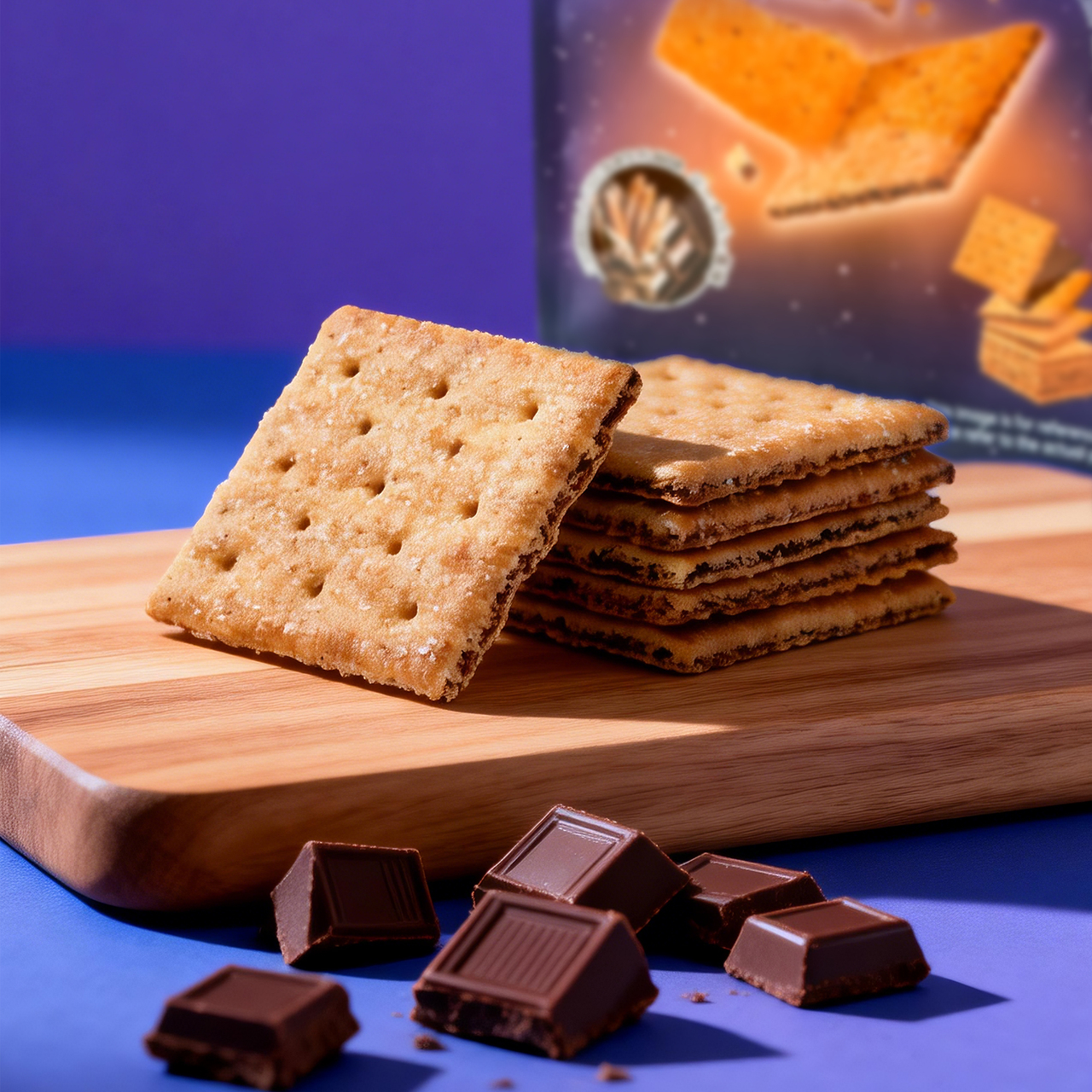 Triple Layered Crackers (Chocolate Flavor) Image