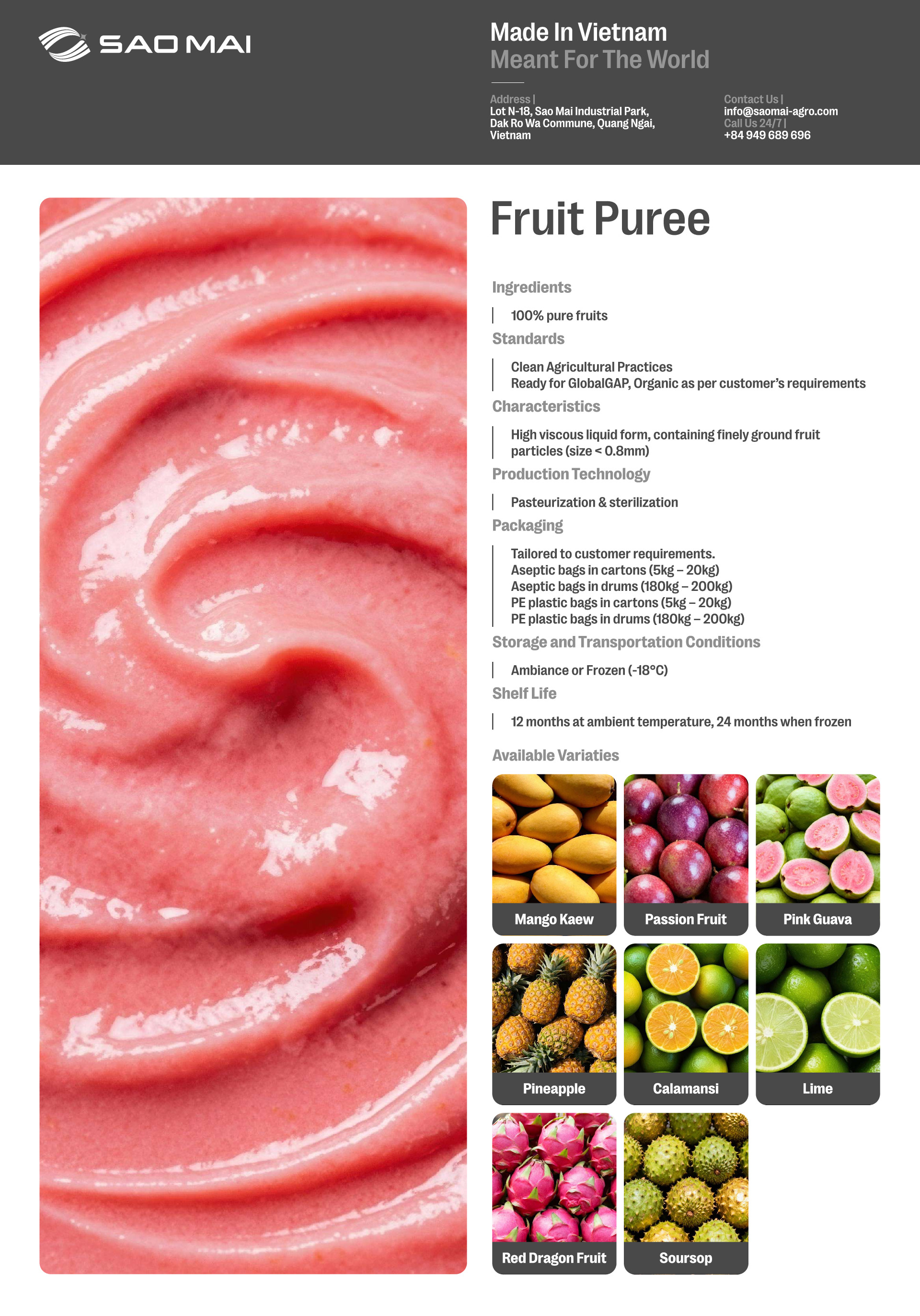 Frozen Fruit Puree Image