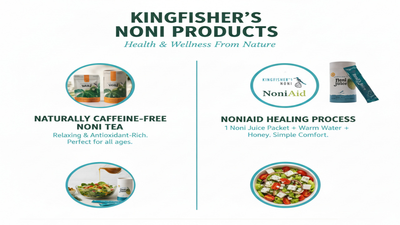 Kingfisher’s Noni Tea (Naturally Caffeine-Free Herbal Tea) イメージ