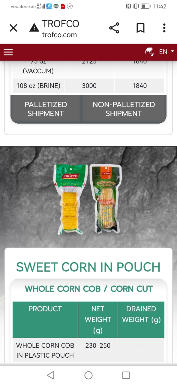 Canned Pineapple Products , Canned Mango, Canned Fruit Mix, Canned Sweet Corn,  Pineapple Juice Concentrate, Corn in retort pouch pack Image