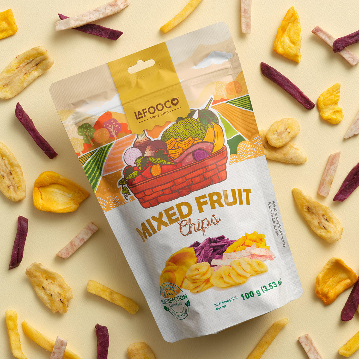 LAFOOCO MIXED FRUIT CHIPS 100G Image