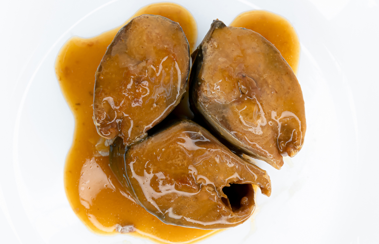 Canned saba(Mackerel) in brine, miso and shoyu Image