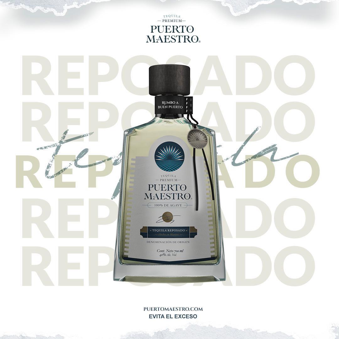 テキーラ「プエルト・マエストロ」100%アガベ　レポサド　700ml　アルコール分40%（Alc. Vol.） イメージ