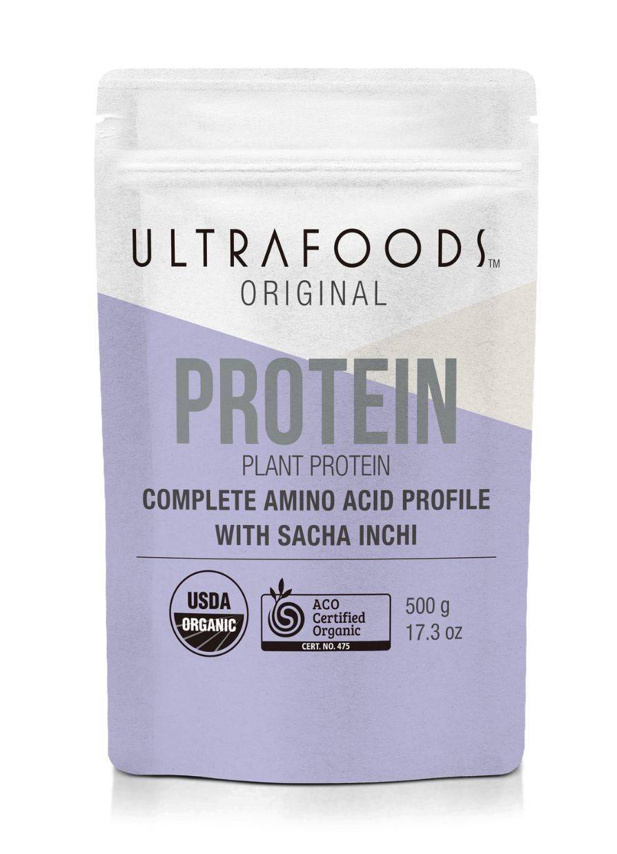Ultrafoods Vegan protein Original, Real strawberry, Raw chocolate Image