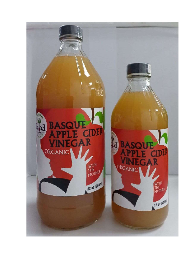 Organic Apple Cider Vinegar unfiltered unpasteurized with the mother Image