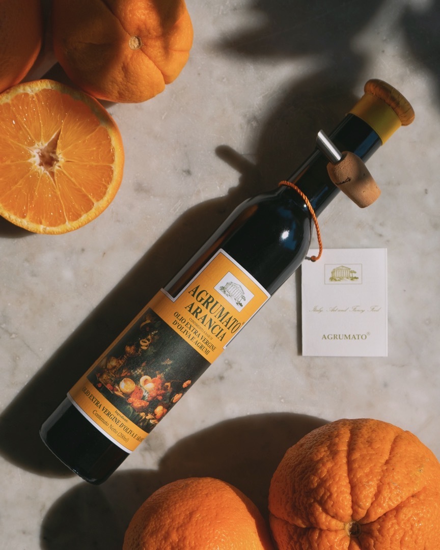 AGRUMATO® - Condiment with Extra Virgin Olive Oil and Citrus fruits - Lemon, Citron, Orange, Blood Orange, Tangerine, Bergamot  Image