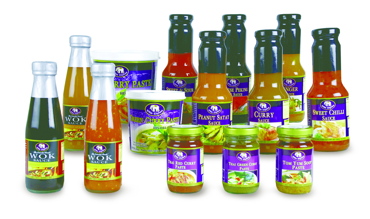 Condiments and Sauces for Thai Menu Image