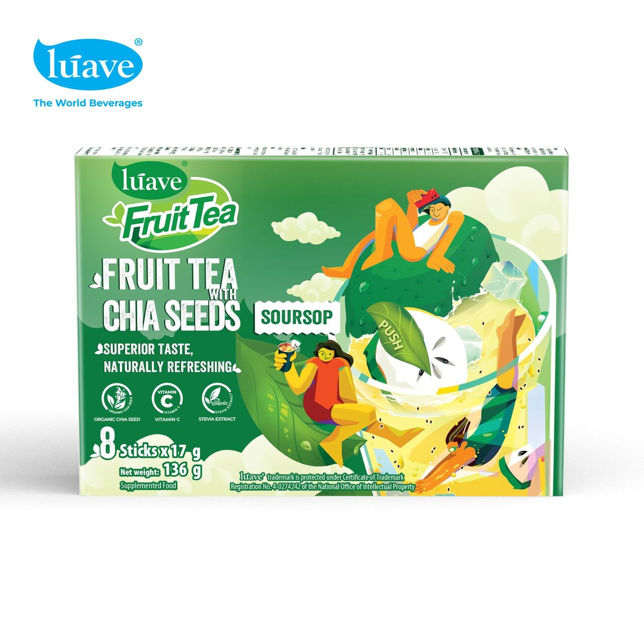 Instant Fruit Tea with Chia Seeds - Lúave Image