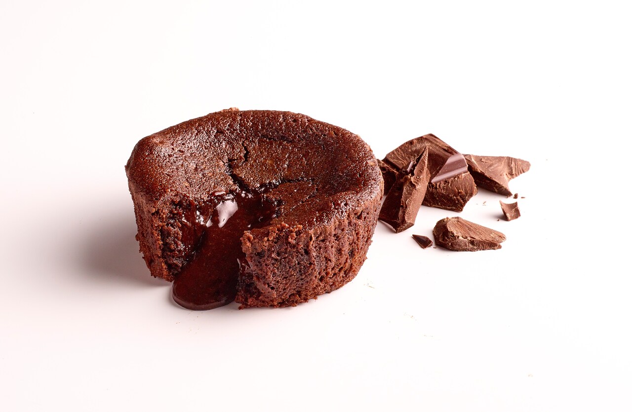 Belgian Chocolate Molten Cakes, Lava Cakes, Chocolate Fondant Image