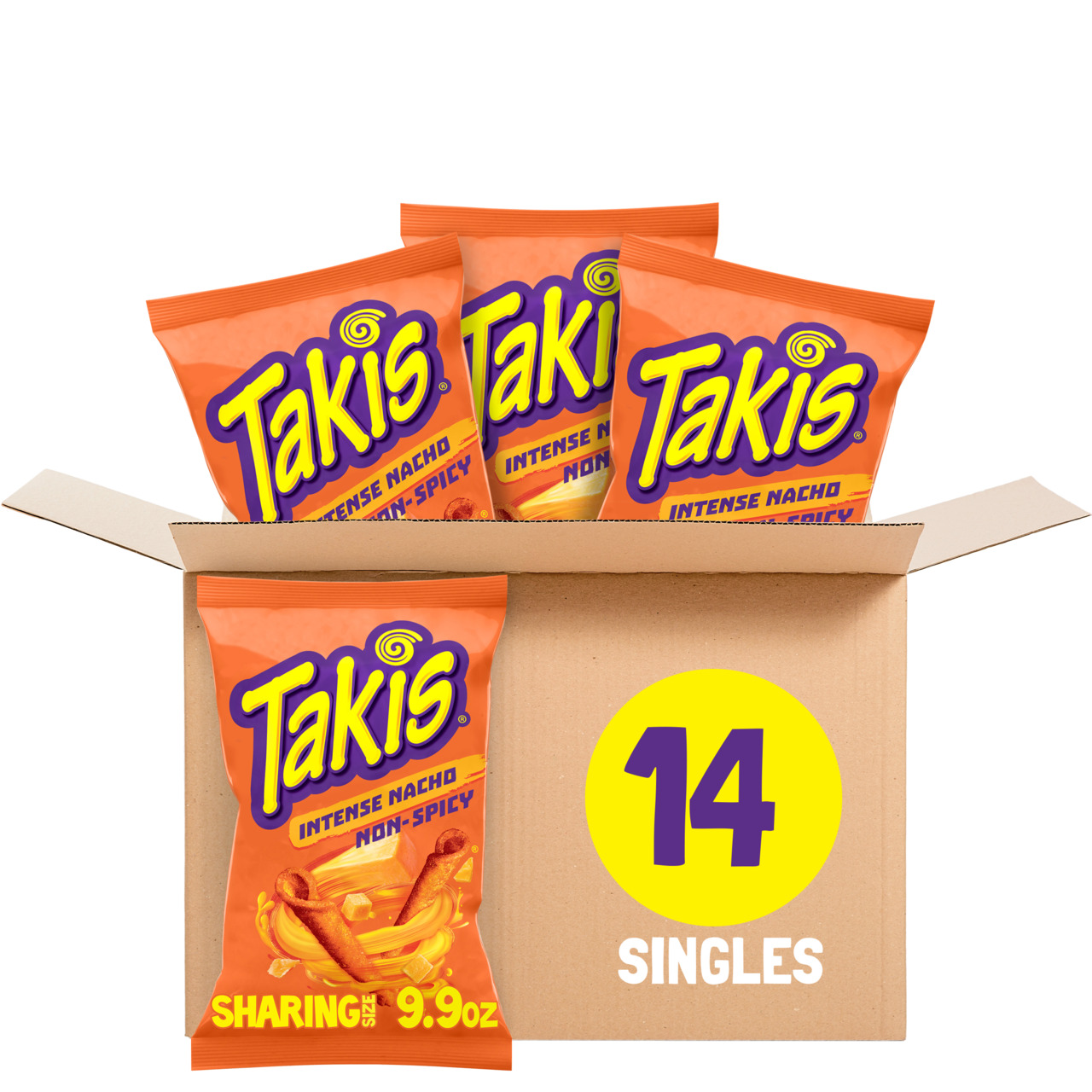 Takis Intense Nacho rolled tortilla chips Image