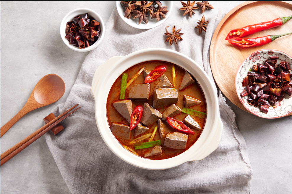 Spicy Mala Duck Blood Image