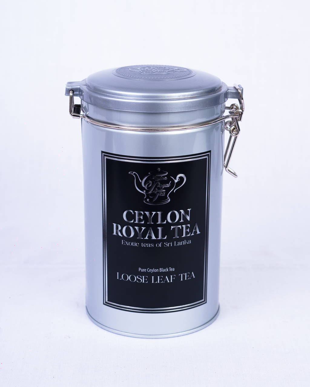 Ceylon Royal Tea Lockable Round Metal Caddy Gift Range Image