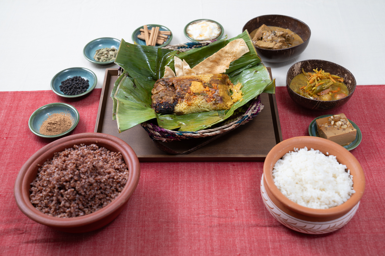 スリランカカレーとスリランカご飯のお供 イメージ