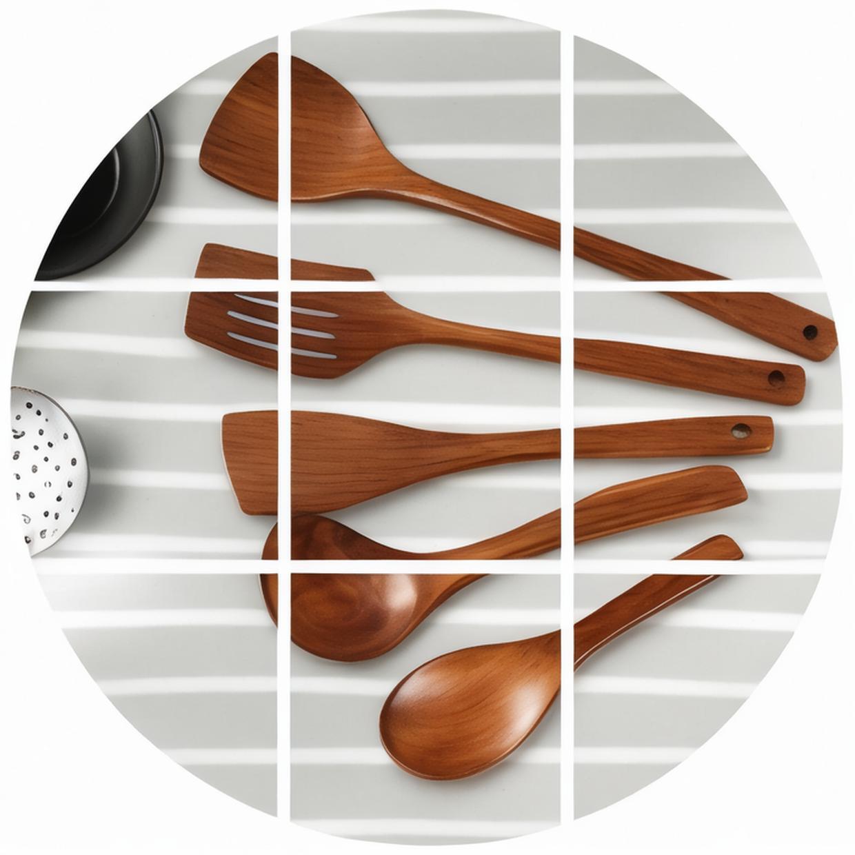 木製　カトラリー　お玉　スプーン　フォーク　ナイフ　業務用食洗機対応加工 イメージ