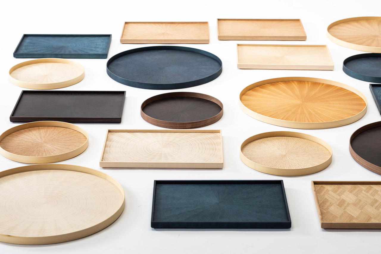 木製トレイ　カスタムオーダー（ツキ板仕上げ） Image