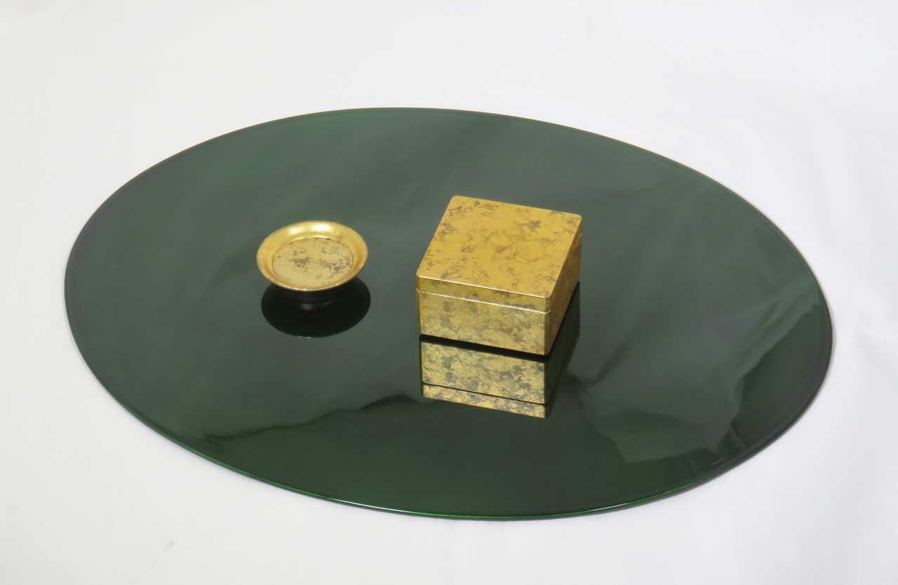 古金箔散角切重＆椿皿 Image
