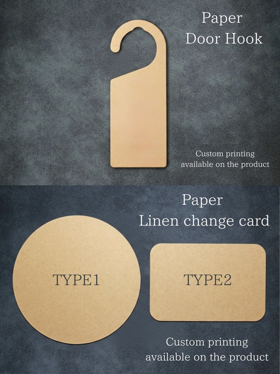 Paper door hook　Paper linen change card Image