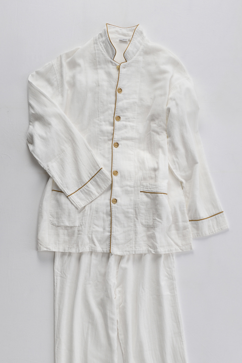 Kyo Wazarashi Mensya Cotton Gauze Pajamas Image