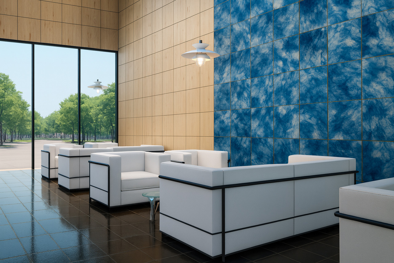 Ukiki 布 Panel （ウキキヌノパネル）　絹杉麻布　不燃壁パネル Image