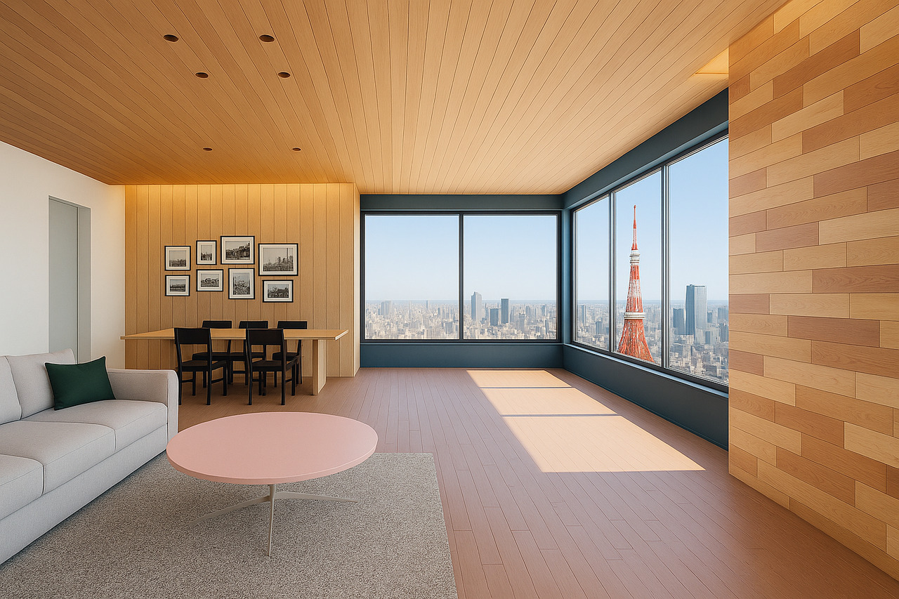 Ukiki Moku Panel 　準不燃材料　羽目板・壁パネル（難燃薬剤含浸なし・白華なし） Image