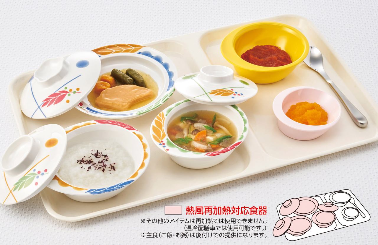 07. 熱風式再加熱対応「メラミンエックス」「ペタロ-自助食器-」 イメージ