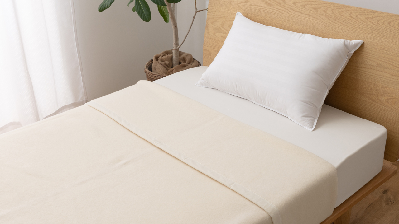 Wool blanket for beds Image