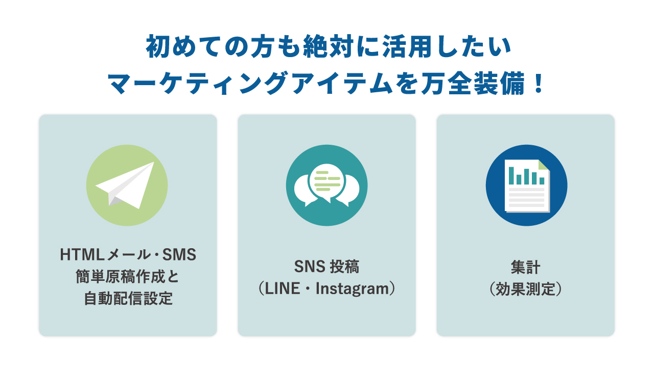 マーケティングツール『手間なしマーケティング』 イメージ