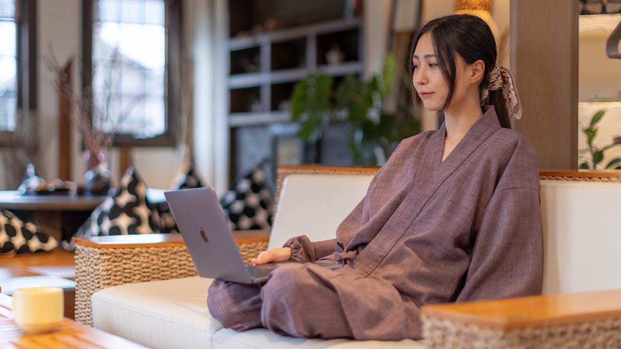 Women's Linen-like Samue [HIJIRI] / 100% Polyester Image