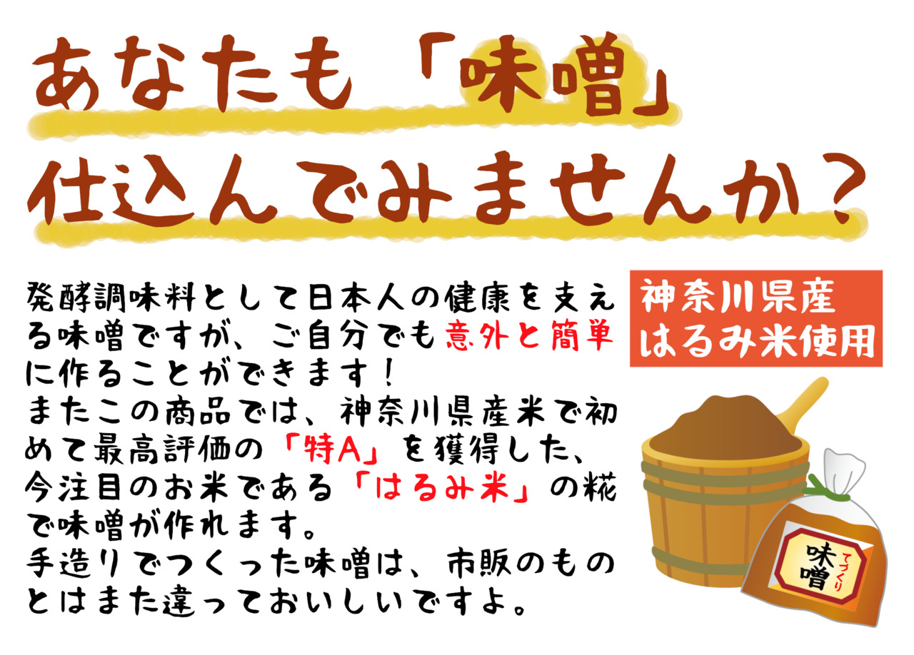 糀屋の手造りみそキット イメージ
