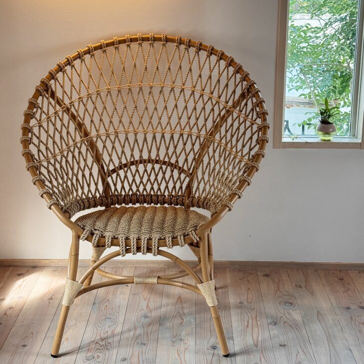 環（たまき）・ラウンドチェア｜みうらラタン Nawaシリーズ イメージ